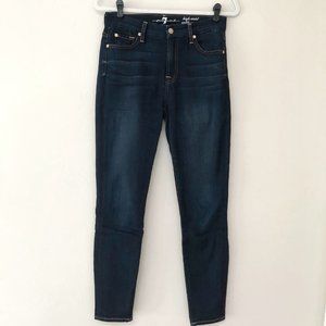 7 For All Mankind High Waist Ankle Gwenevere Skinny Jeans